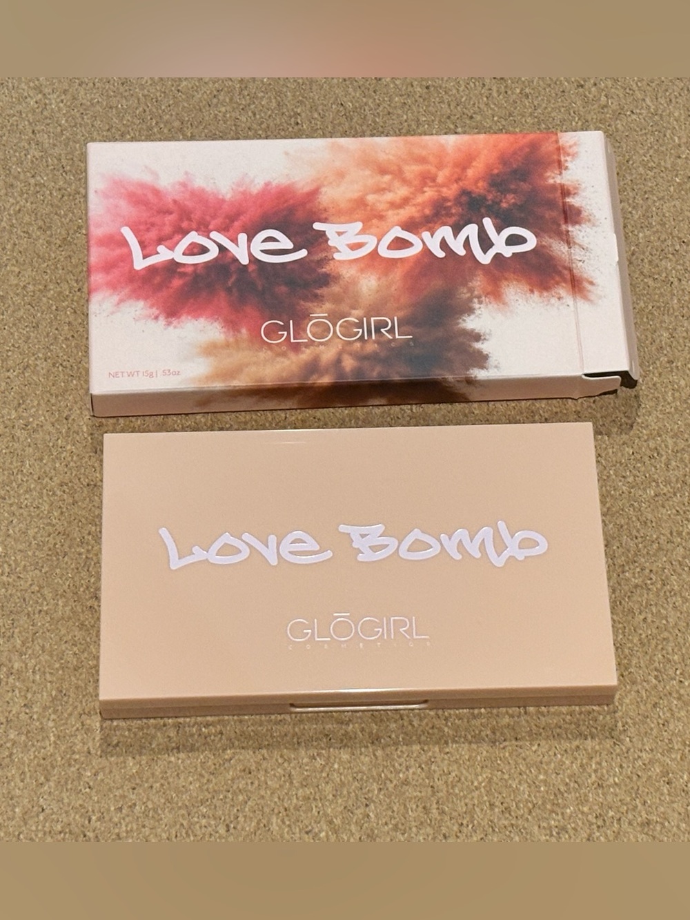 Love Bomb Eyeshadow Palette - Warm Pink & Peach Tones
